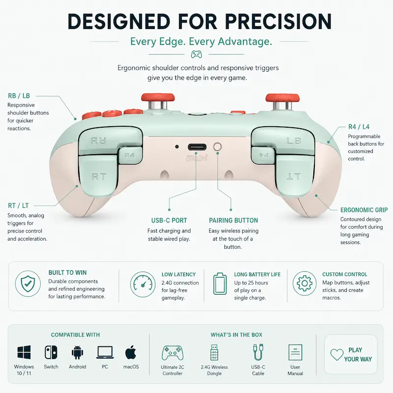 8Bitdo Ultimate 2C Wireless Controller