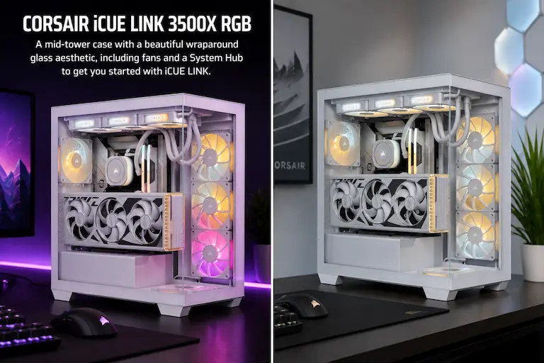 CORSAIR ICUE Link 3500X RGB ATX PC Case