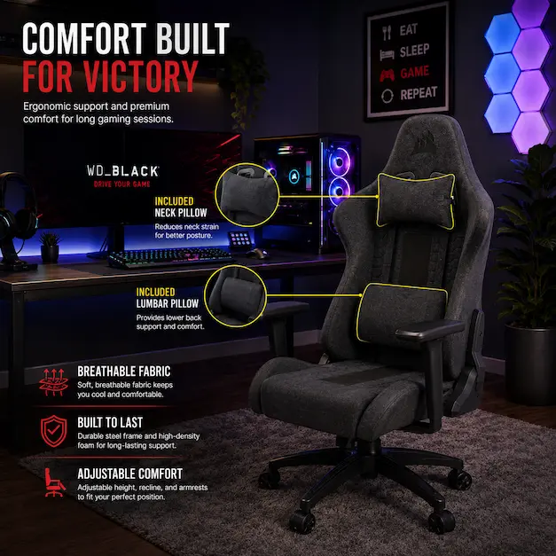 Corsair TC100 Relaxed Gaming Chair