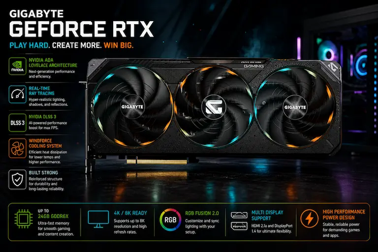 GIGABYTE GeForce RTX 5070 Ti Gaming OC 16G Graphics Card