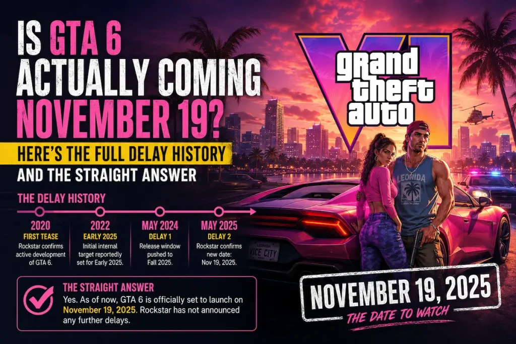 GTA 6 Coming November 19
