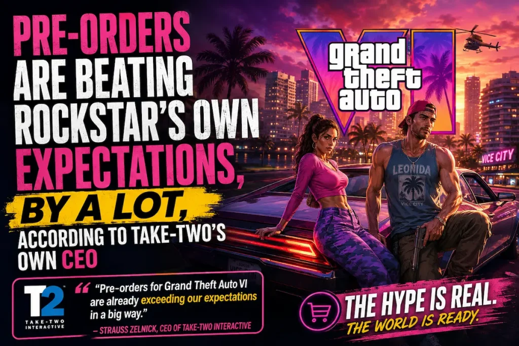 Pre Orders Are Beating Rockstars Own Expectations By A Lot