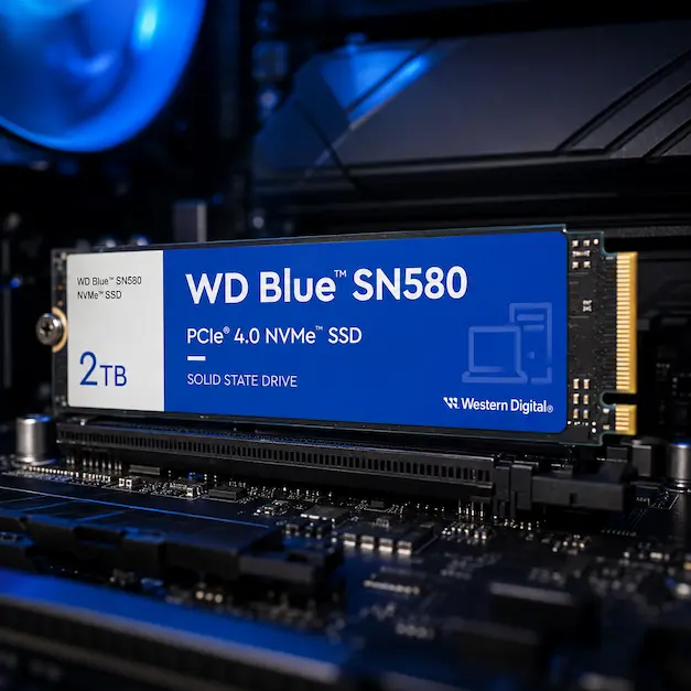 Western Digital 2TB WD Blue SN580 NVMe Internal Solid State Drive SSD