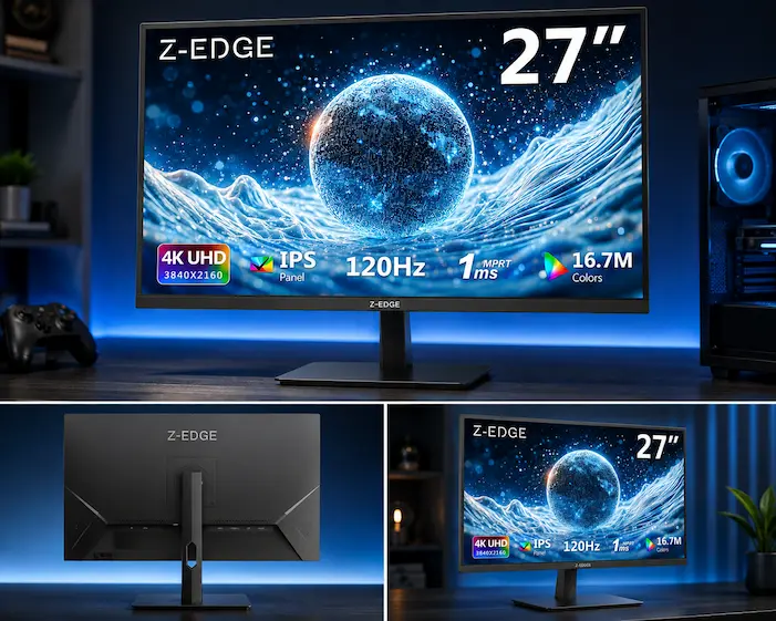 Z-Edge 27-inch 4K Gaming Monitor,