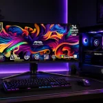 msi MAG 341CQP QD-OLED, 34 Curved OLED Gaming Monitor