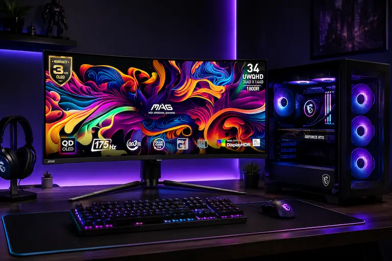 msi MAG 341CQP QD-OLED
